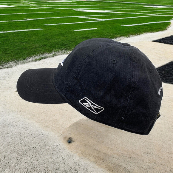 NEW Superbowl 43 XLIII Black Strapback Dad Hat Cap Embroidered Reebok NFL 2009 - Picture 3 of 9